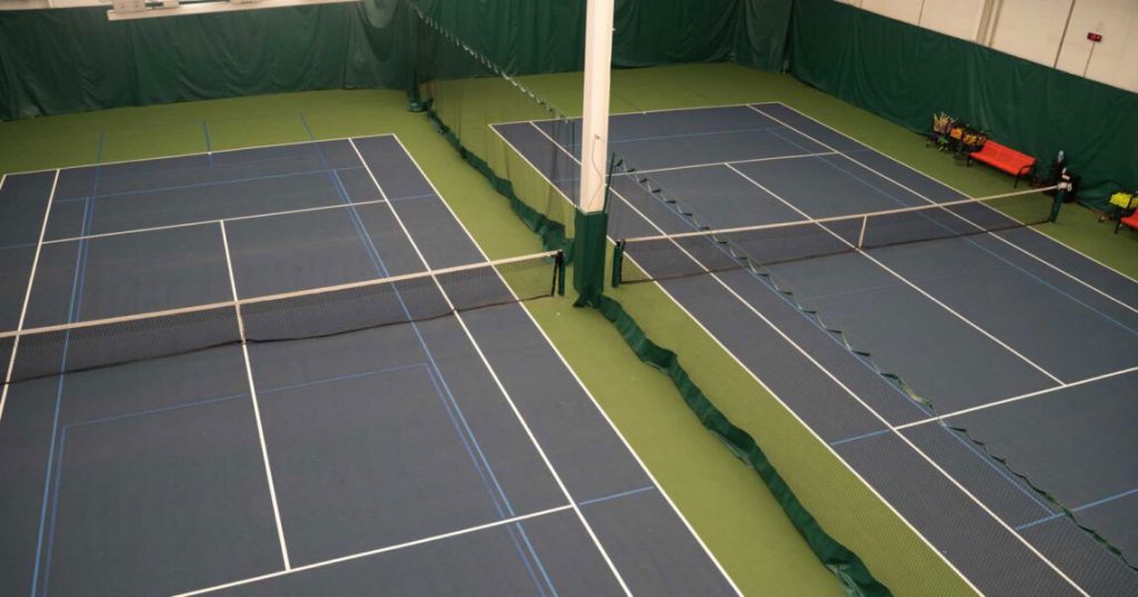 Pickleball court vs Tennis court - Indoor tennis court 1024x537